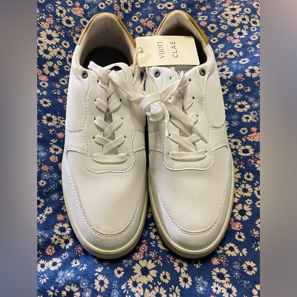 VUORI White CLAE Malone Lite Lace Up Sneakers